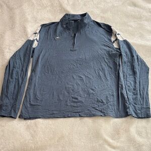 Radmor Colton 1/4 zip Blue Long Sleeve Shirt